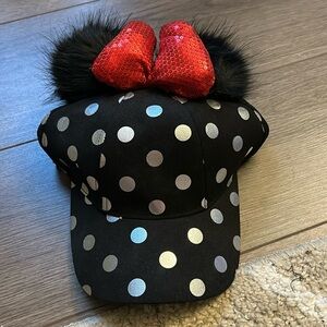 New without tags Disney Baseball Cap with Minnie Ears and Bow